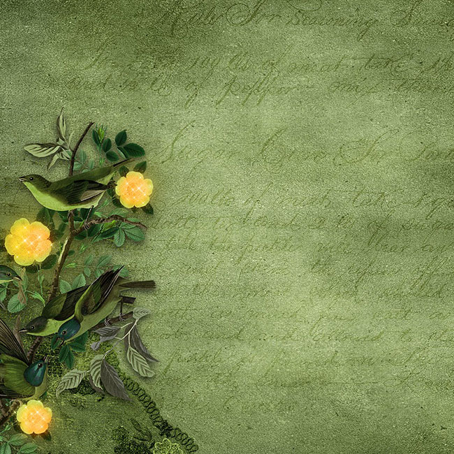 Cartes d'anniversaire personnalisées Carte de voeux verte avec des fleurs jaunes