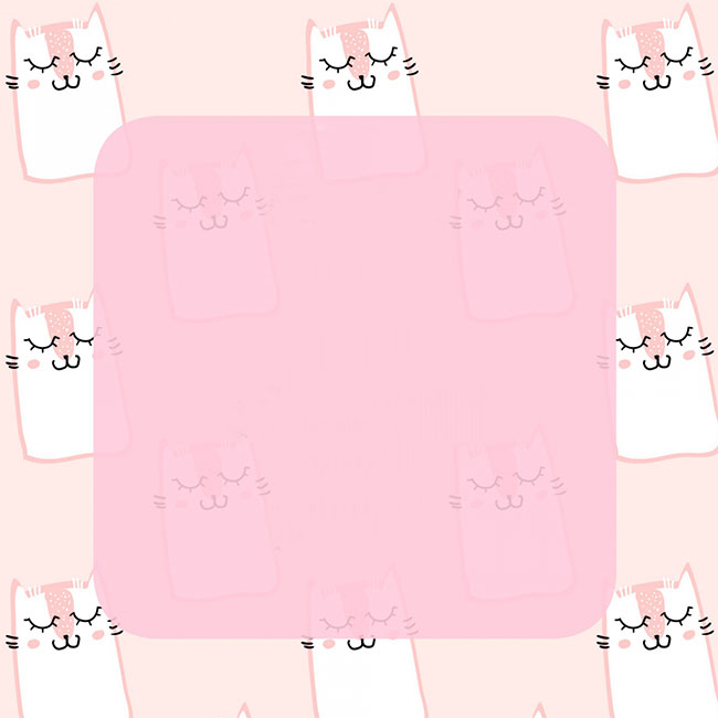 Cartes de Saint-Valentin Carte de voeux rose avec des chats drôles