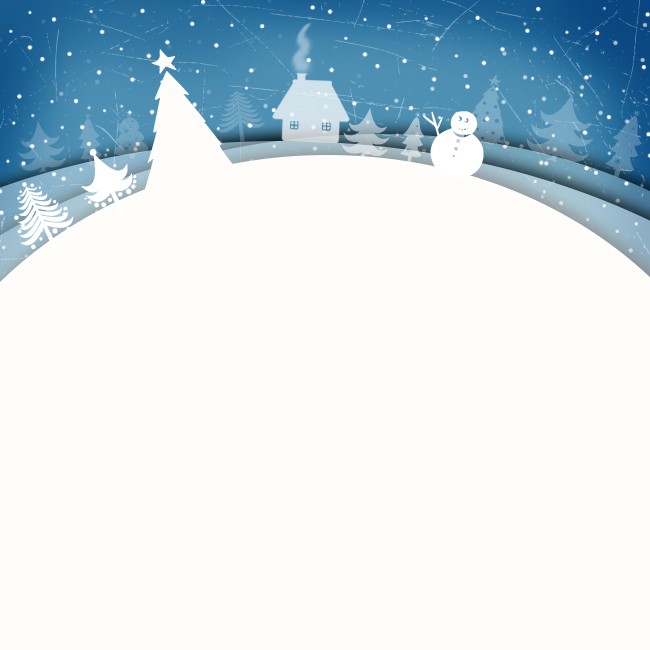 Cartes de Noël Carte de vœux avec ville blanche