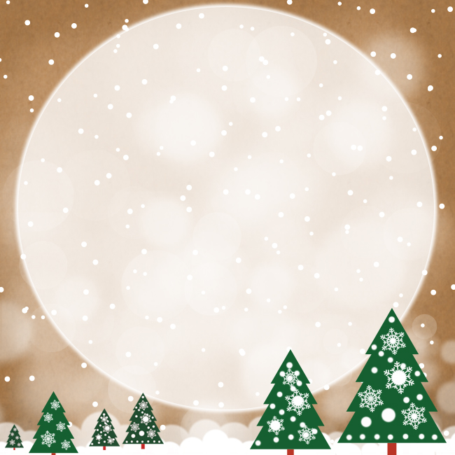 Cartes de bonne année Carte de Noël avec une grande lune